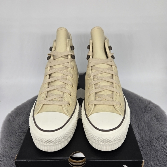 New Chuck Tayor All Star Lift Platform Weatherized Leather Shoes Womens Size 7.5 - Picture 3 of 8